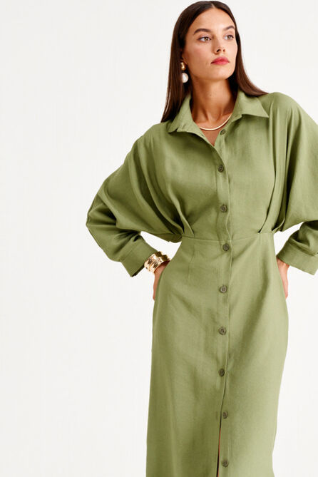 Повседневное платье MUA 42-033-green