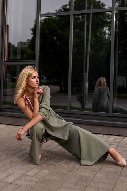 Костюм брючный Natali Tushinskaya 0063 хаки