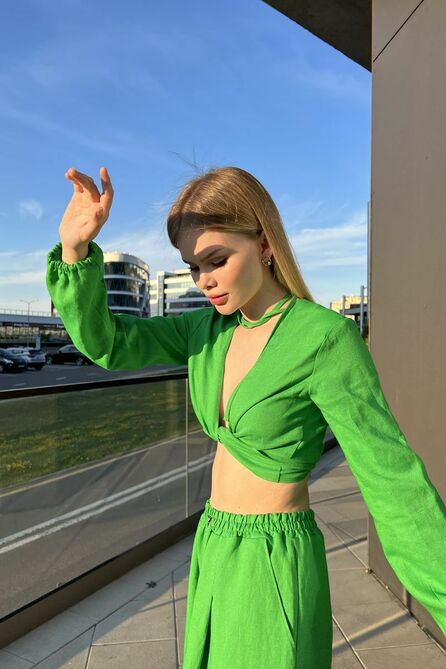 Брюки, Топ Natali Tushinskaya 004(8) зеленый