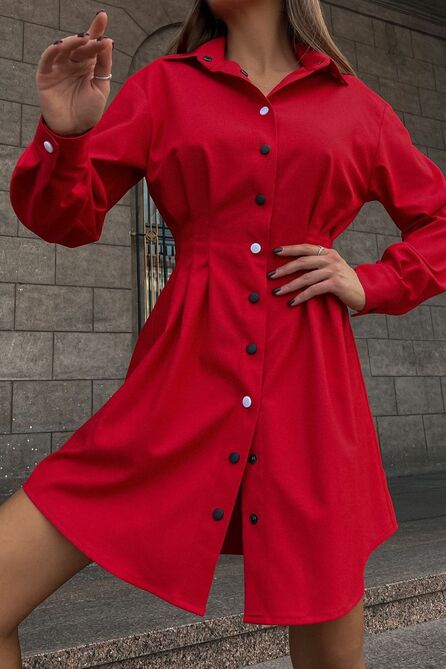 Повседневное платье Natali Tushinskaya 0011 красный