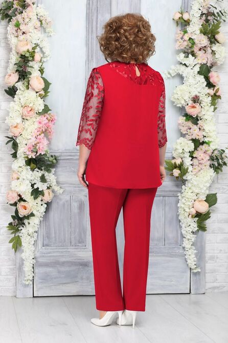 Брюки, Блуза Ninele 2231 красный