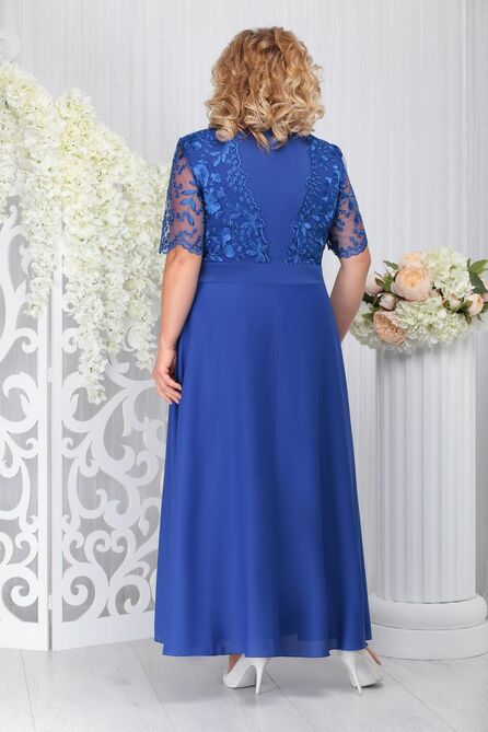 Вечернее платье Ninele 2195 василек