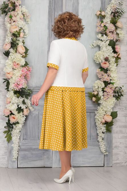 Юбочный костюм Ninele 5806 желтый Юбочный костюм Ninele 5806 желтый