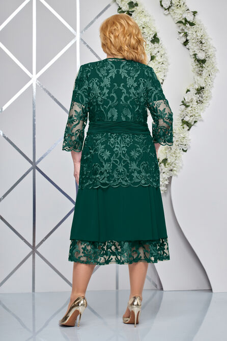 Костюм с блузкой Ninele 5876 изумруд