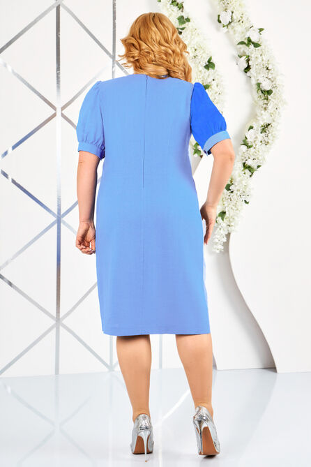 Вечернее платье Ninele 7358 голубой_василек