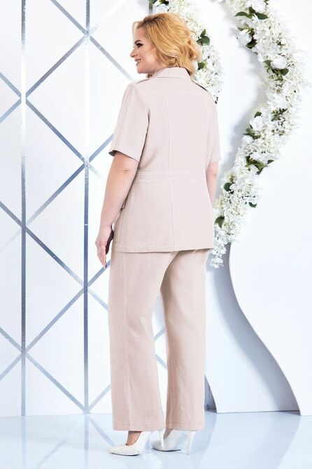 Брюки, Жакет, Джемпер Ninele 2319 пудра