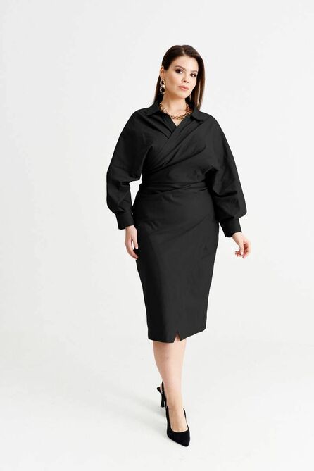 Повседневное платье NORMAL 10-023-black