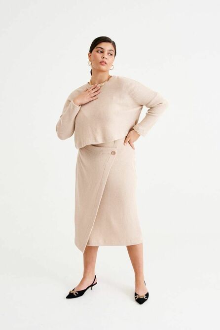 Юбка, Джемпер NORMAL 9-203-beige