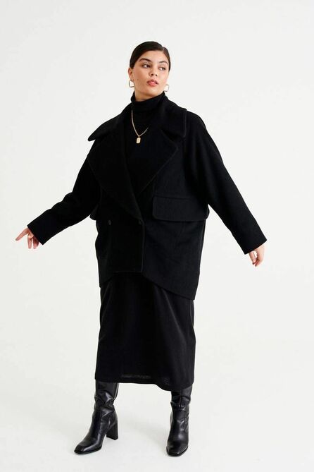 Пальто NORMAL 2-163-black