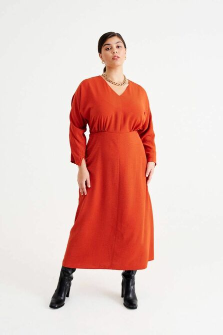 Повседневное платье NORMAL 12-193-red