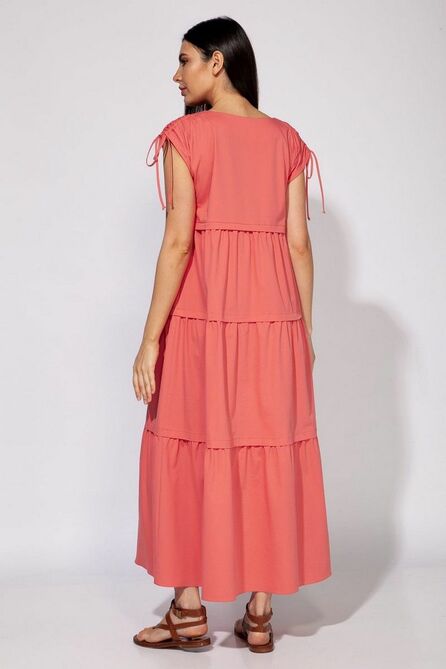 Повседневное платье Nova Line 50114 коралл