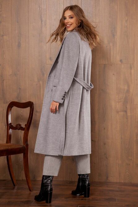Пальто Nova Line 10105 серый