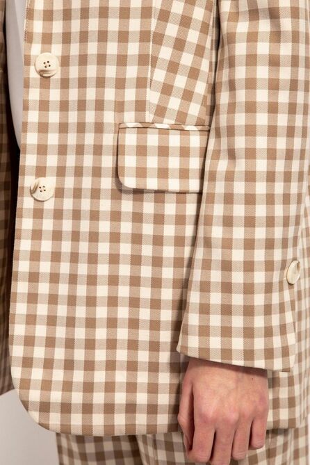 Жакет Nova Line 10312 клетка_бежевая