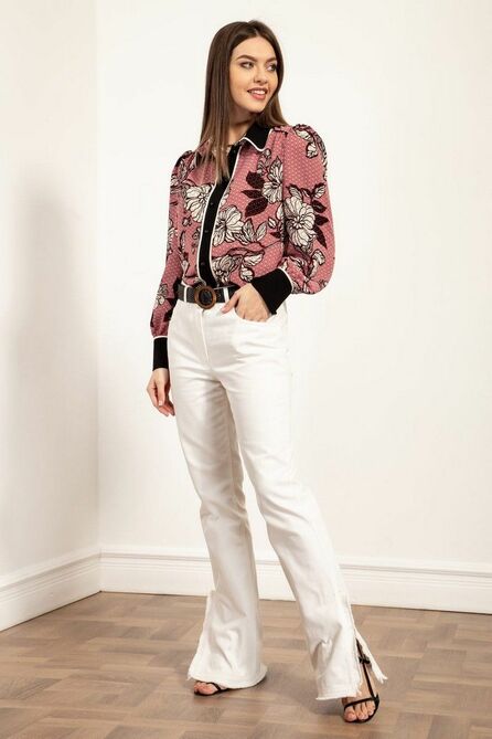 Блузка Nova Line 20526 цветы