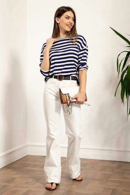 Джемпер Nova Line 20536 полоска_синий