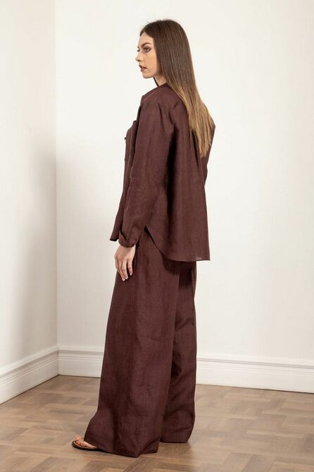 Рубашка Nova Line 20590 шоколад