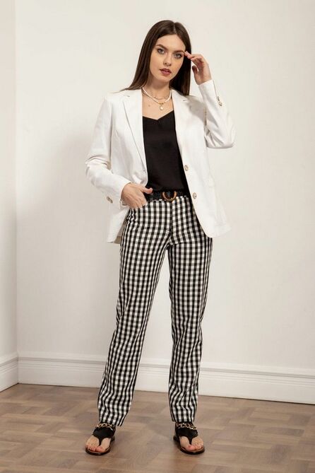 Брюки Nova Line 4991 клетка_черный