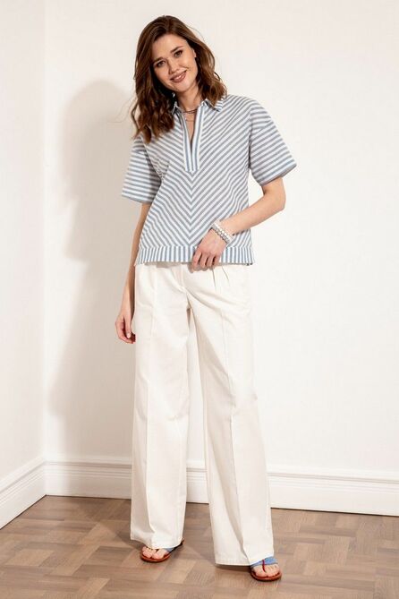 Ремень Nova Line 20595 голубая_полоска