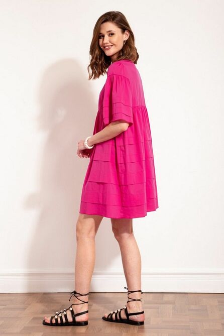 Повседневное платье Nova Line 50211 фуксия