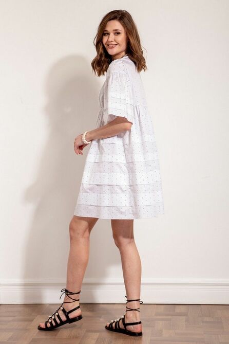 Повседневное платье Nova Line 50232 белый