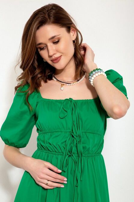 Повседневное платье Nova Line 50250 зеленый