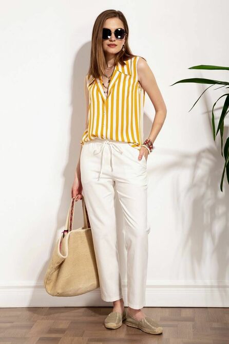 Брюки Nova Line 40010 молочный