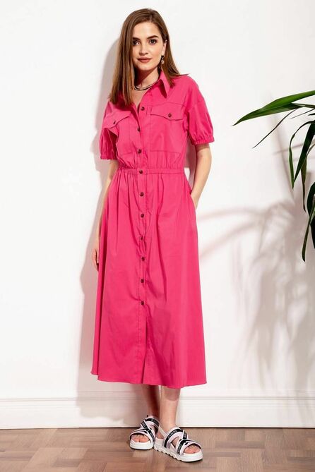 Повседневное платье Nova Line 50249 фуксия