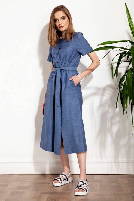 Повседневное платье Nova Line 50254 джинс