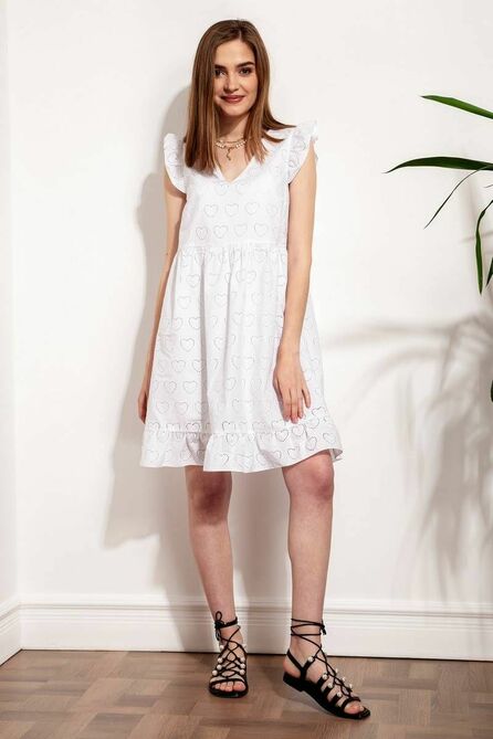 Повседневное платье Nova Line 50277 белый