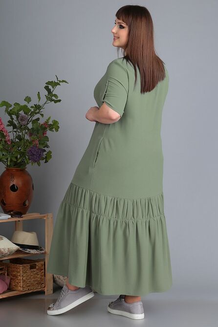 Повседневное платье Новелла Шарм А3461-олива