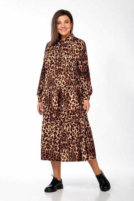 Вечернее платье Olga Style С-742 леопард