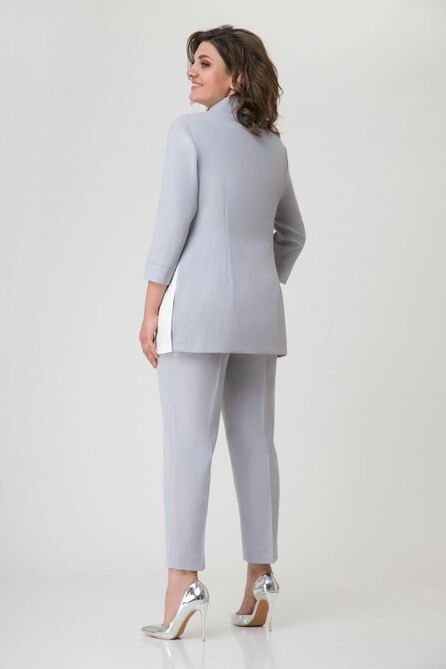 Брюки, Блуза Орхидея Люкс 1186 дымчато-серый