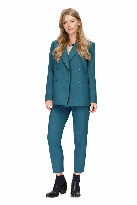 Костюм брючный PIRS 1280 изумруд-черный