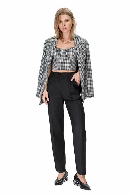 Костюм брючный PIRS 1639 черно-белый