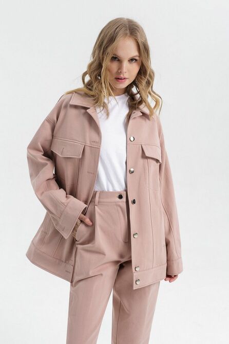 Брюки, Куртка, Майка PIRS 2765 розовый+белый