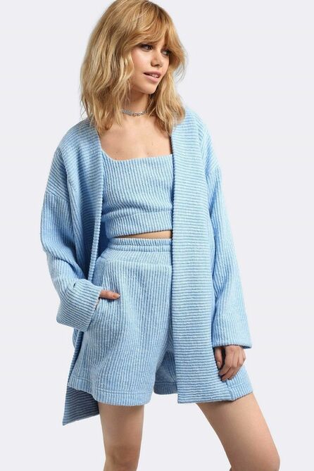 Кардиган, Шорты, Топ PIRS 2822 голубой