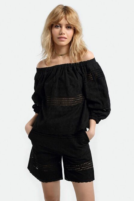 Костюм с блузкой PIRS 3111 черный