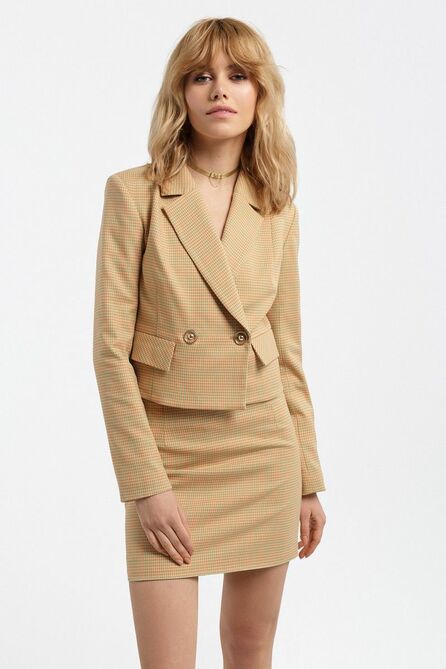 Юбочный костюм PIRS 3125 оранжево-зеленый