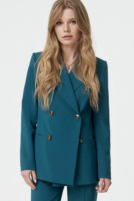 Костюм брючный PIRS 3132 изумруд-черный