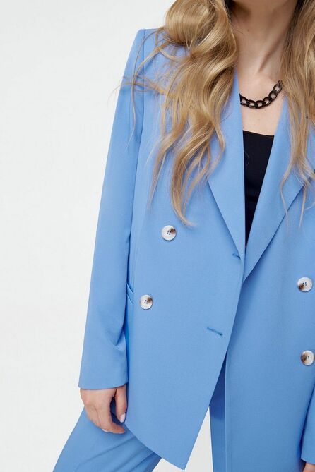 Костюм брючный PIRS 3136 голубой-черный