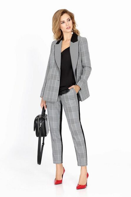 Костюм брючный PIRS 617 крупная_клетка