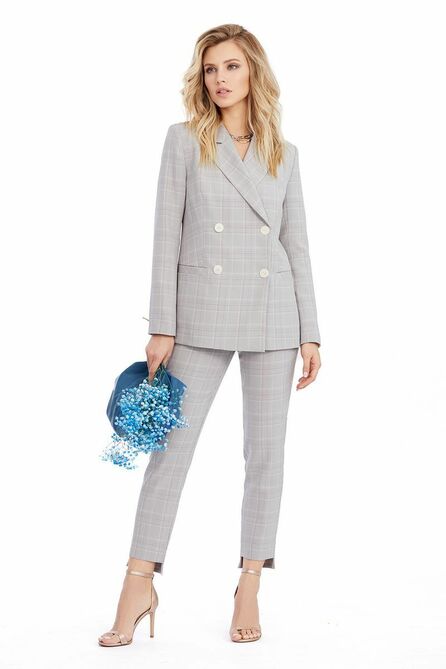 Костюм брючный PIRS 985 серо-бежевый