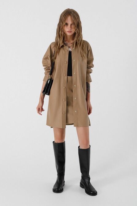 Костюм с блузкой PIRS 3394 бежевый