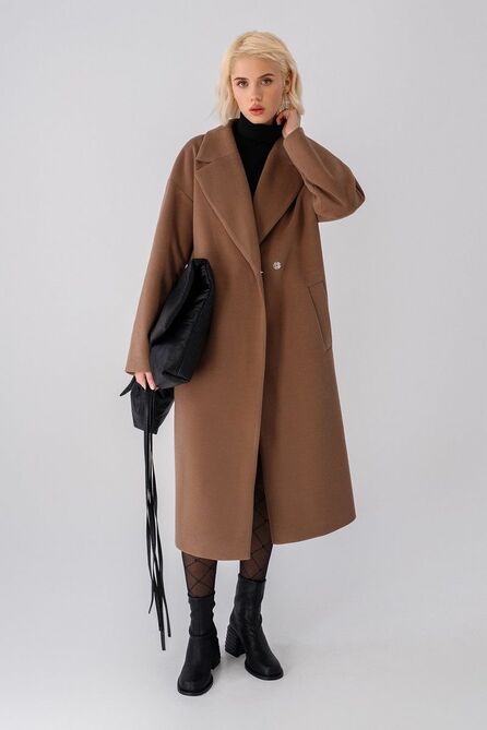 Пальто PIRS 3493 темно-бежевый