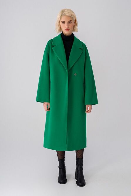 Пальто PIRS 3493 зеленый