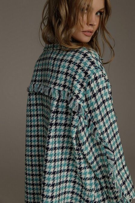 Рубашка PIRS 3648 сине-мятный