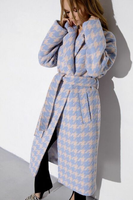 Пальто PIRS 3629 голубой Пальто PIRS 3629 голубой