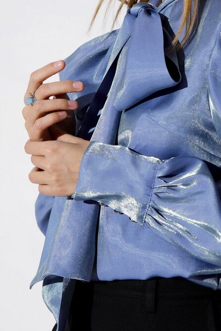 Брюки, Блуза PIRS 3661 голубой-черный