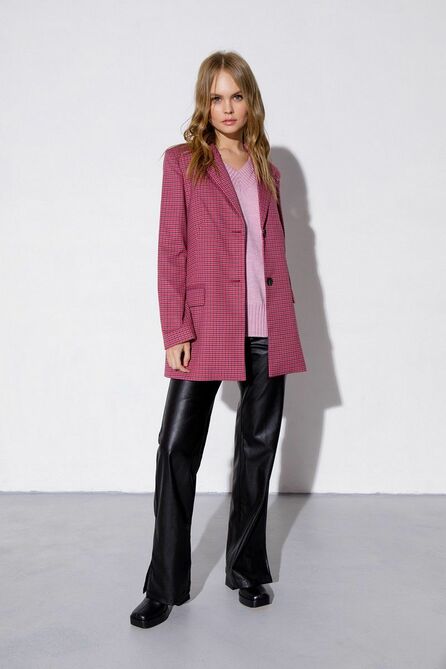 Брюки, Жакет, Жилет PIRS 3845 розово-синий+черный