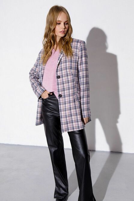 Брюки, Жакет, Жилет PIRS 3845 серо-розовый